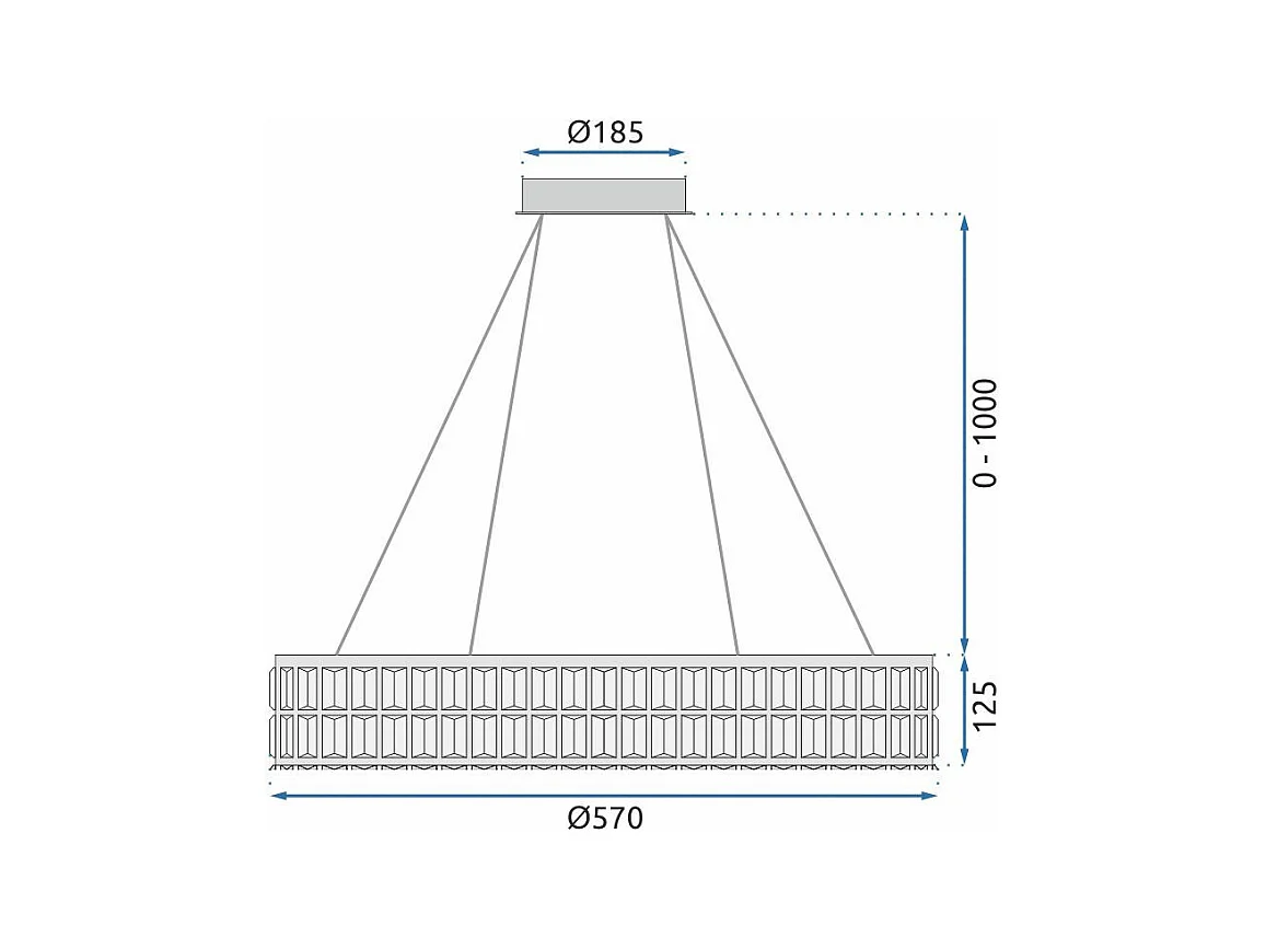 Lampe Suspendue Toolight LED APP1568-CP Gold