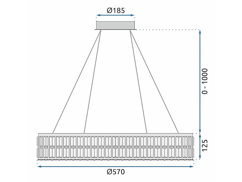 Lampada Toolight LED APP1568-CP Gold