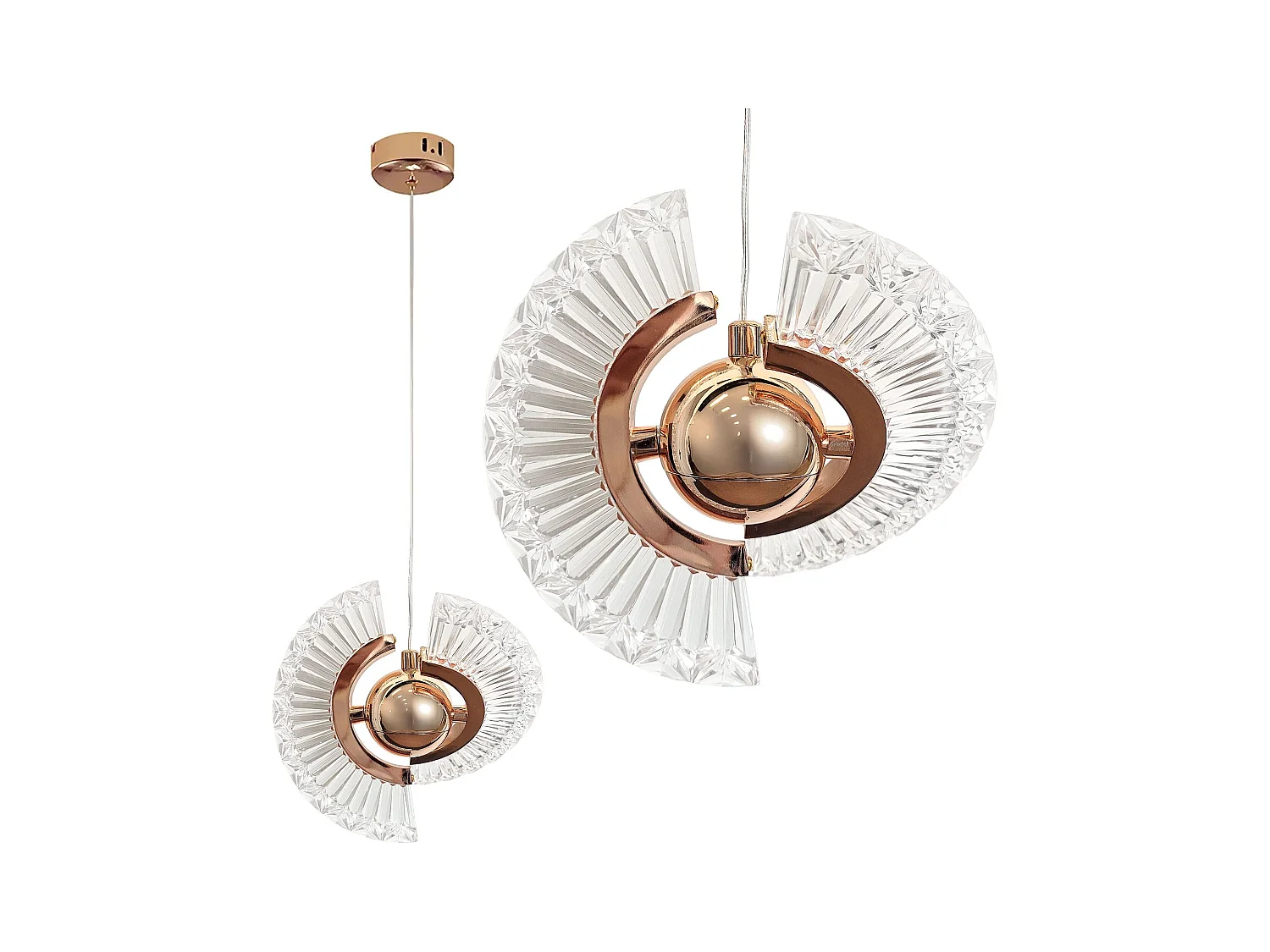 Lampe Suspendue Toolight LHJ108-2CP Gold