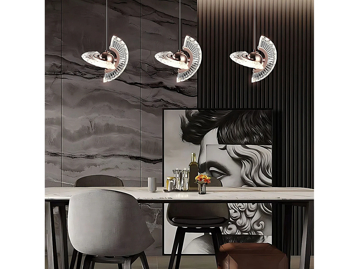 Lampe Suspendue Toolight LHJ108-2CP Gold