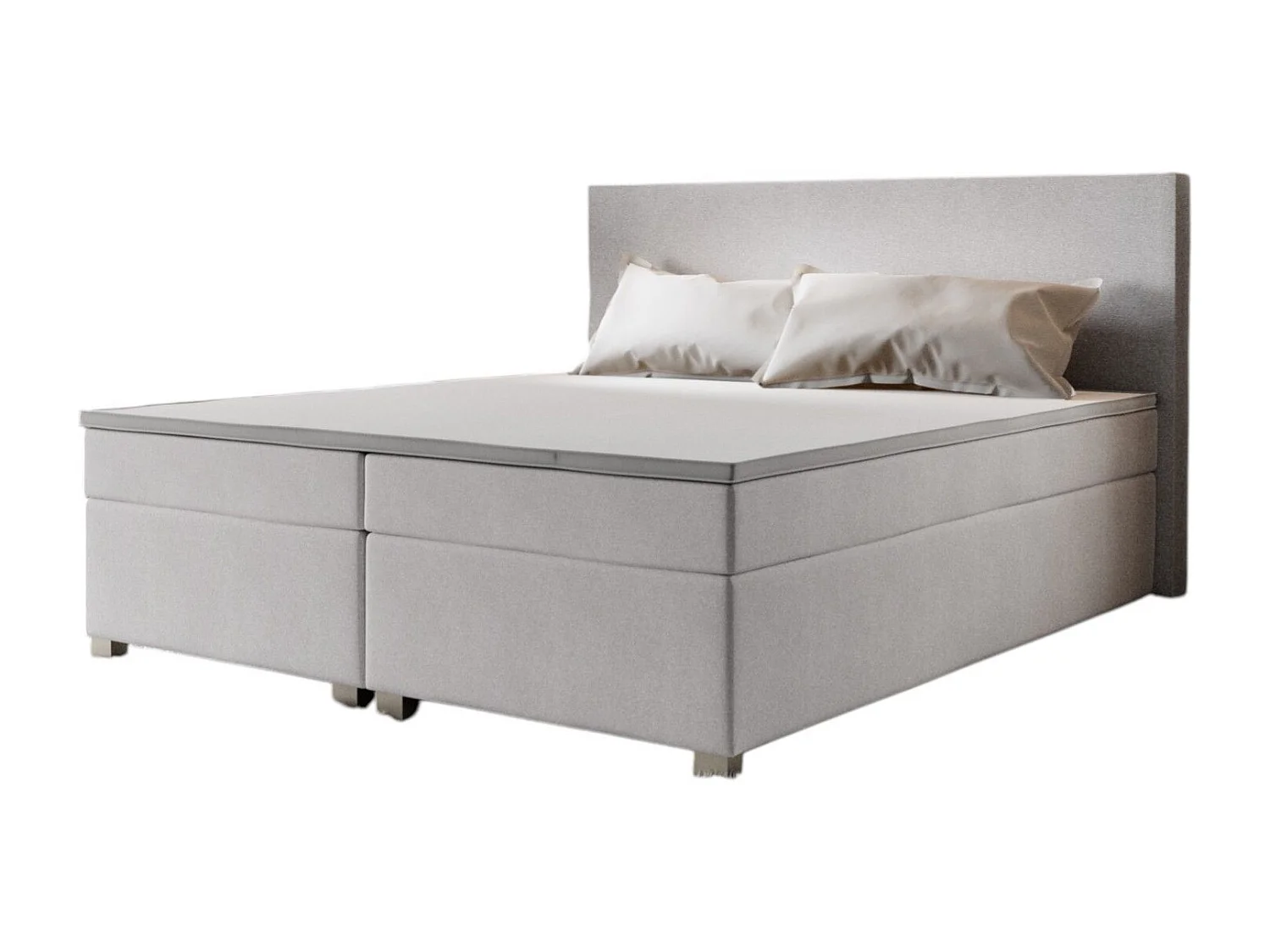 BEDANTE Boxspringbett SIMPLE 160x200 COSMIC 10 Beige Bett Bettkasten Ehebett Hotelbett Topper Matratze Schlafzimmer Stauraum