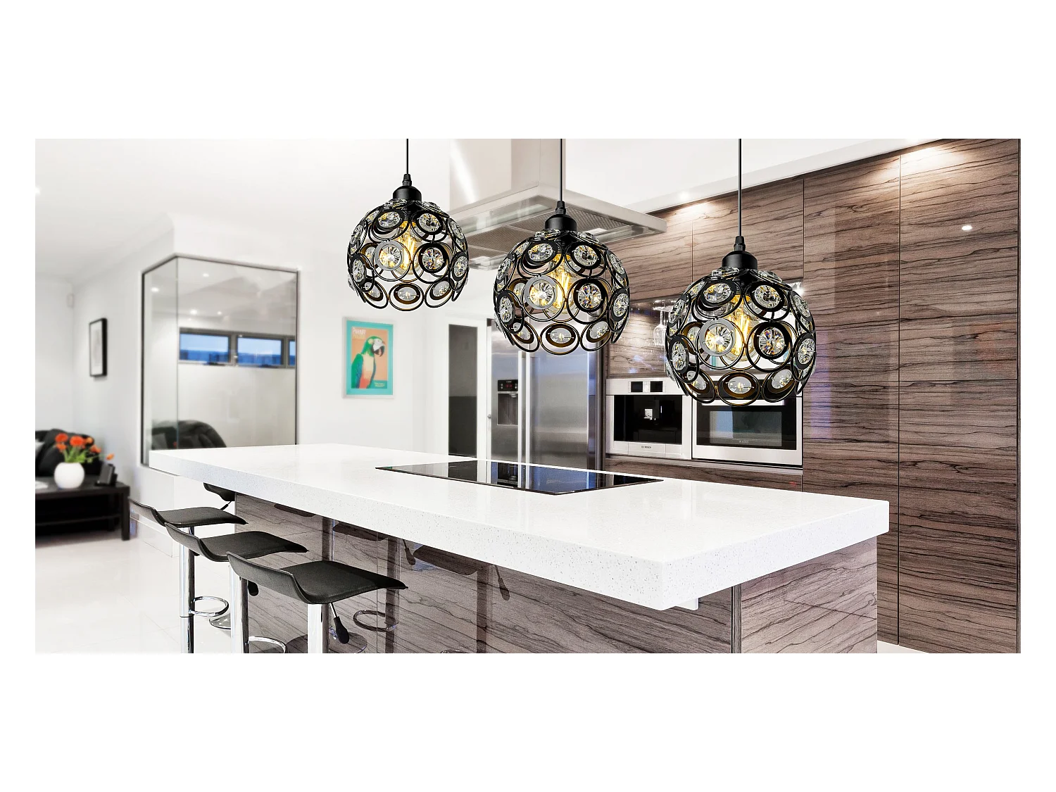 Deckenleuchte Toolight APP206-1CP Black