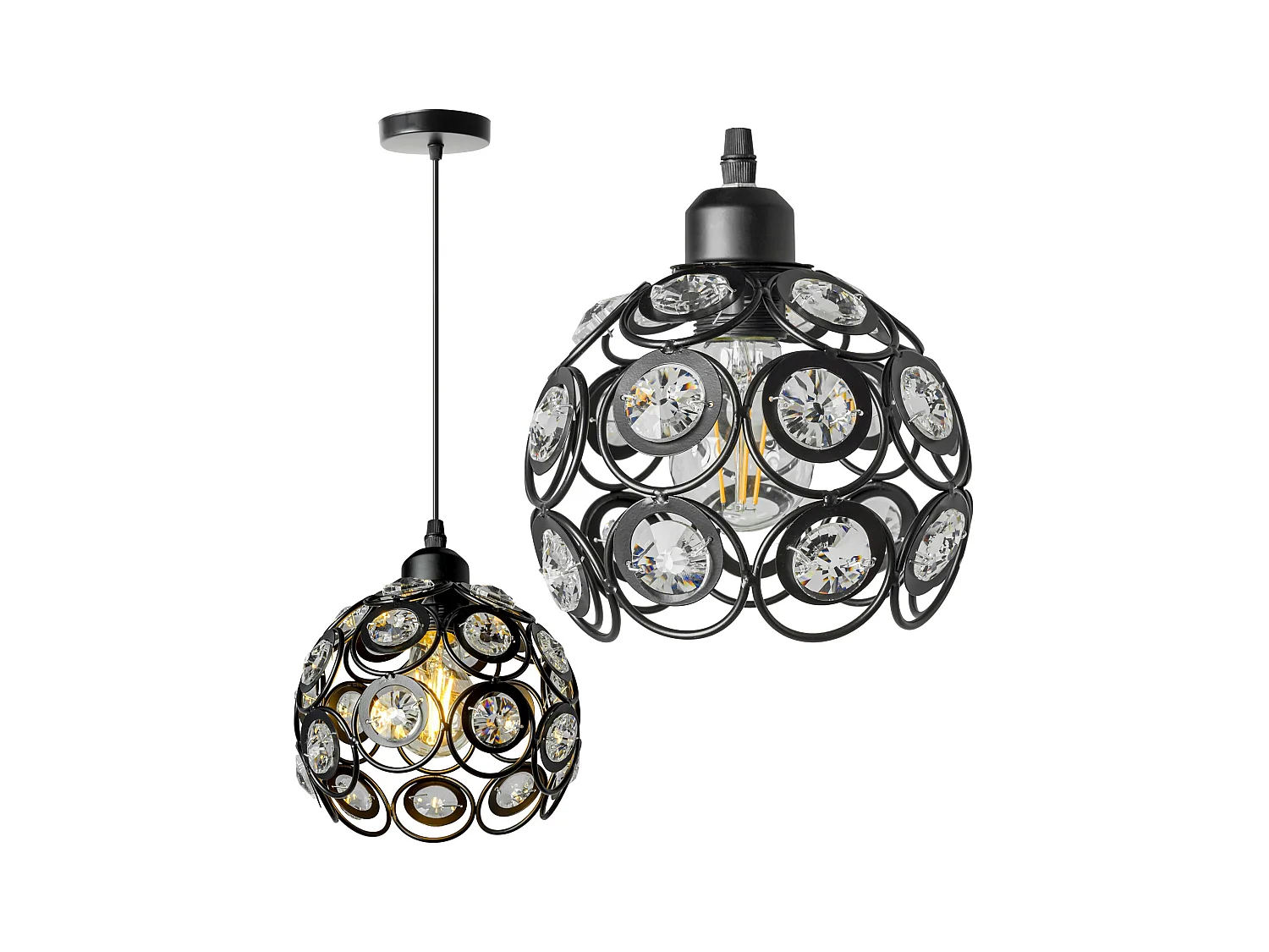 Lampe Suspendue Toolight APP206-1CP Black