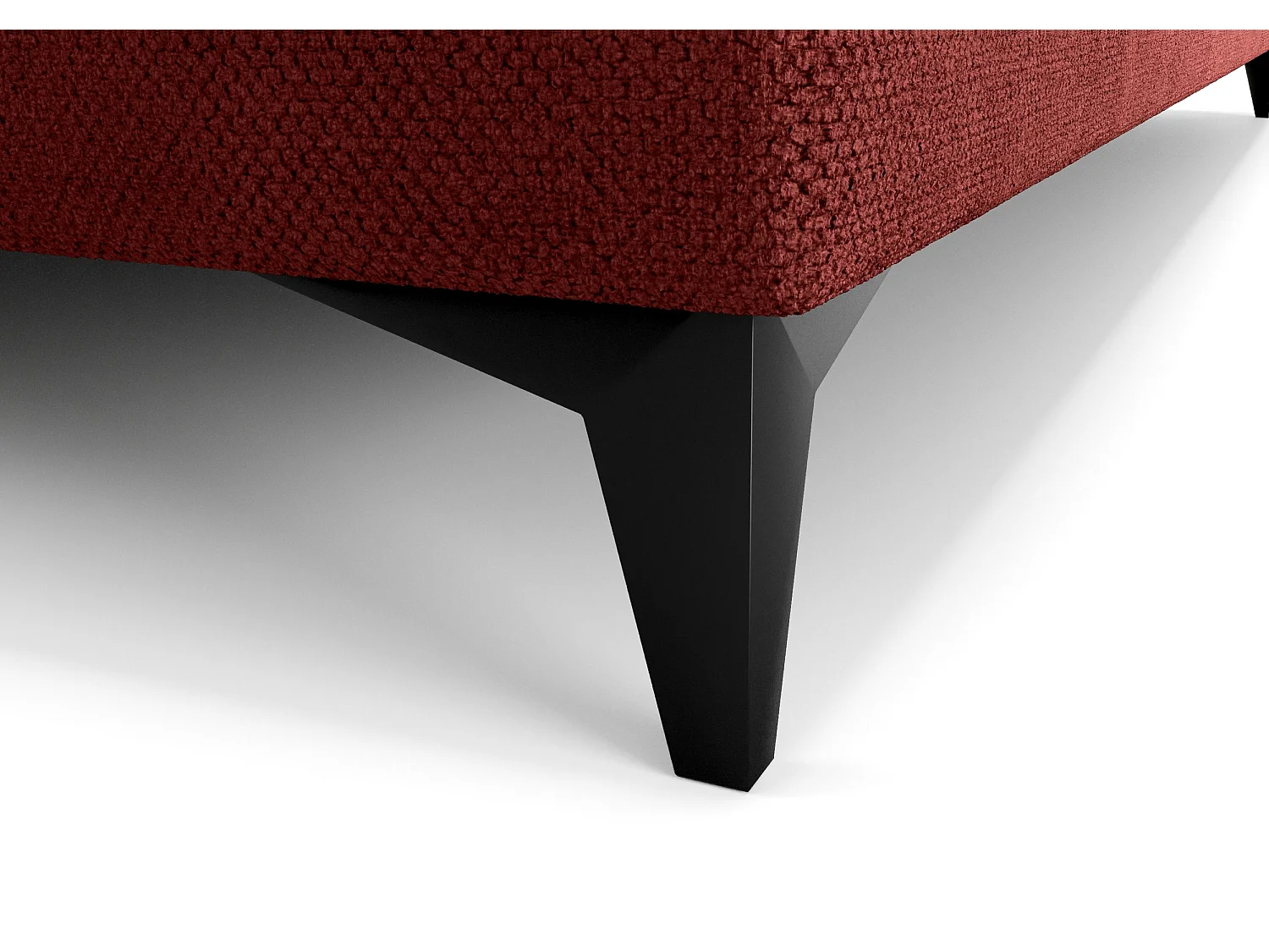 BEDANTE lit boxspring ONO 140x200 CURIO 57 rouge lit coffre de lit lit double lit d'hôtel surmatelas matelas chambre à coucher rangement