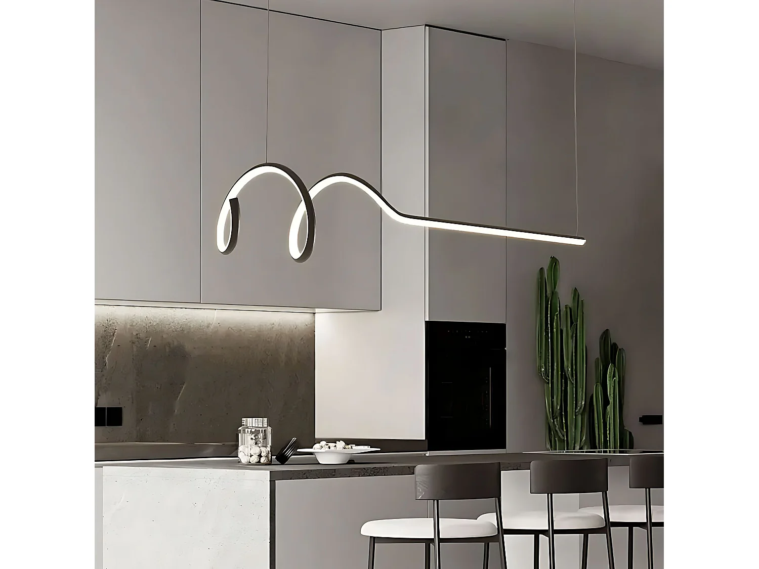 Lampe Suspendue Toolight LHJ030-CP Black