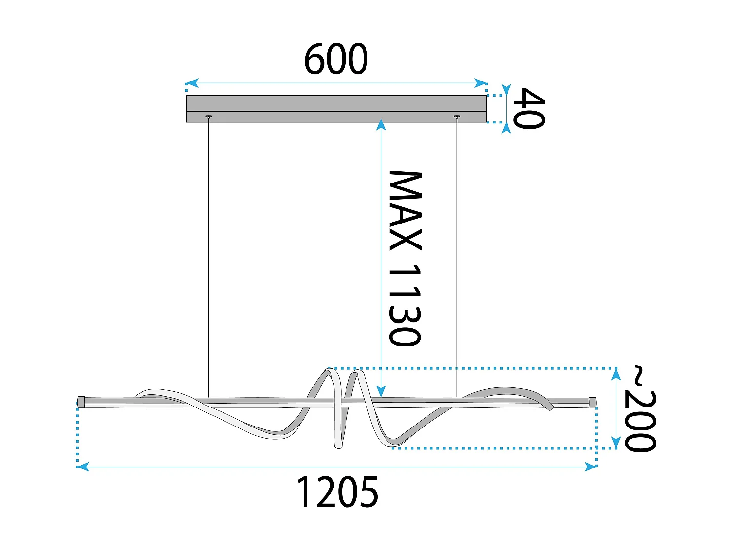 Lampe Suspendue Toolight LHJ024-CP Gold