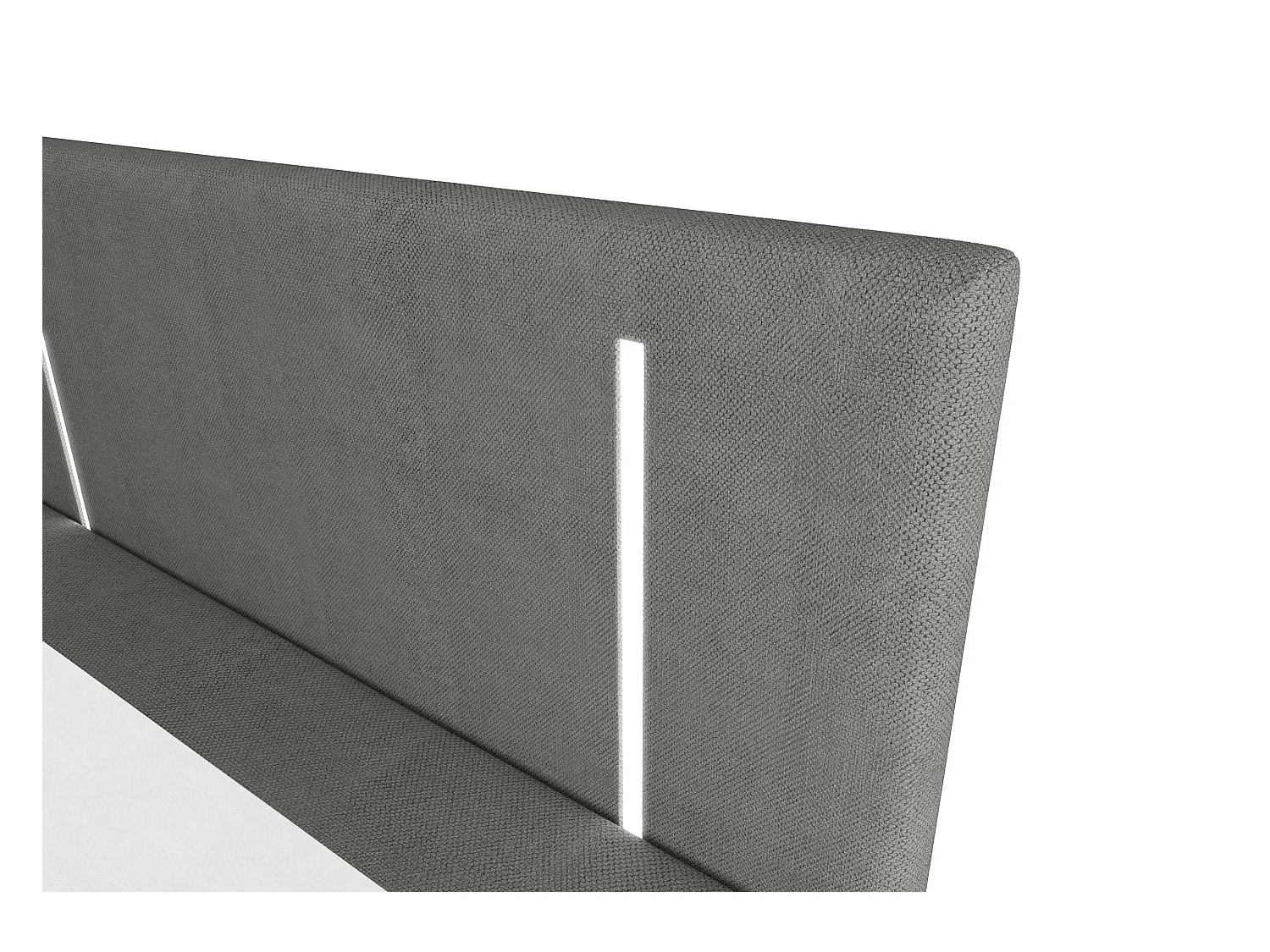 BEDANTE lit boxspring ONO 140x200 CURIO 93 gris lit coffre de lit lit double lit d'hôtel surmatelas matelas chambre à coucher rangement