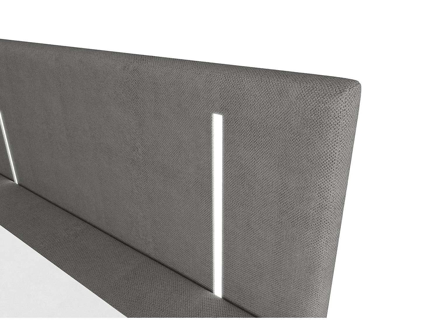 BEDANTE Boxspringbett ONO 140x200 CURIO 93 Grau Bett Bettkasten Ehebett Hotelbett Topper Matratze Schlafzimmer Stauraum