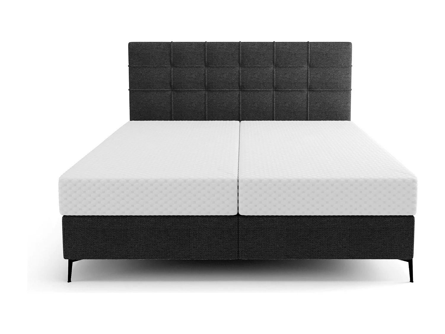 BEDANTE Boxspringbett INAO 140x200 ARAGON 99 Schwarz Bett Bettkasten Ehebett Hotelbett Topper Matratze Schlafzimmer Stauraum