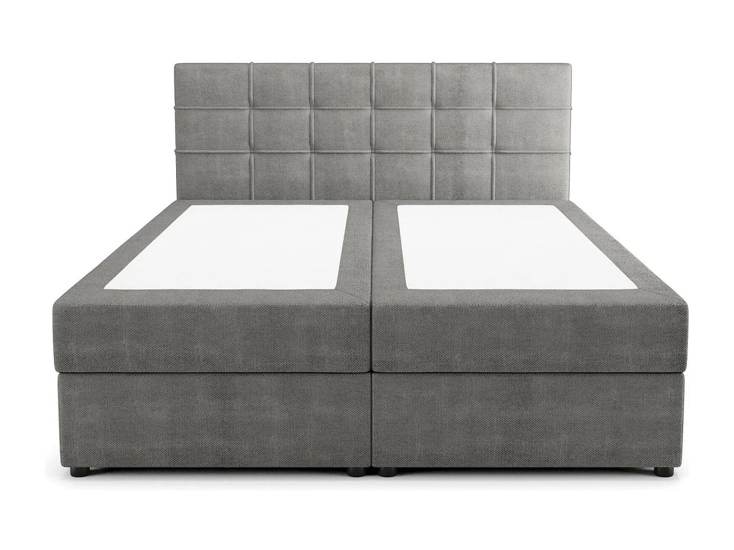 BEDANTE Boxspringbett KIDA 140x200 Curio 93 Dunkelgrau Bett Bettkasten Ehebett Hotelbett Schlafzimmer Topper Matratze Stauraum