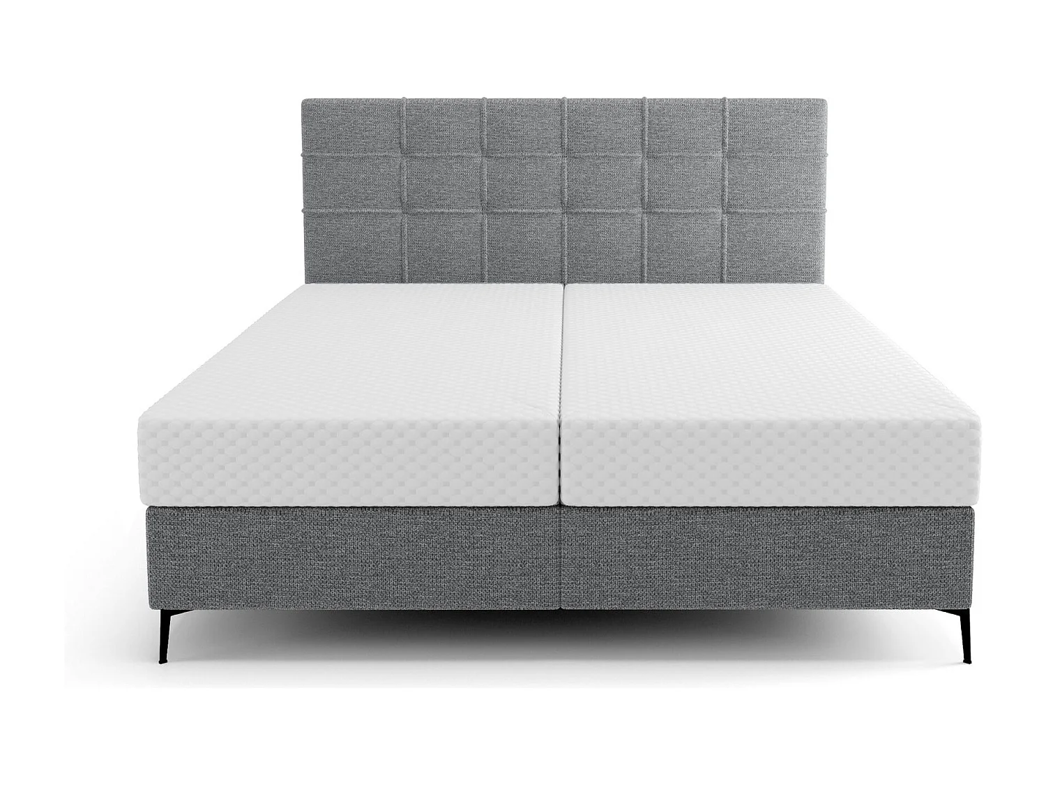 BEDANTE Boxspringbett INAO 180x200 ARAGON 93 Dunkelgrau Bett Bettkasten Ehebett Hotelbett Topper Matratze Schlafzimmer Stauraum