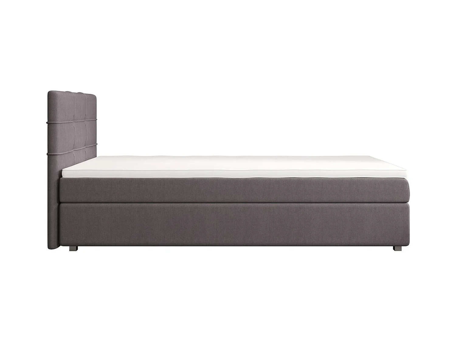 BEDANTE Lit boxspring FADO 1 80x200 Cosmic 160 Gris clair Lit Coffre Lit simple Lit d’hôtel