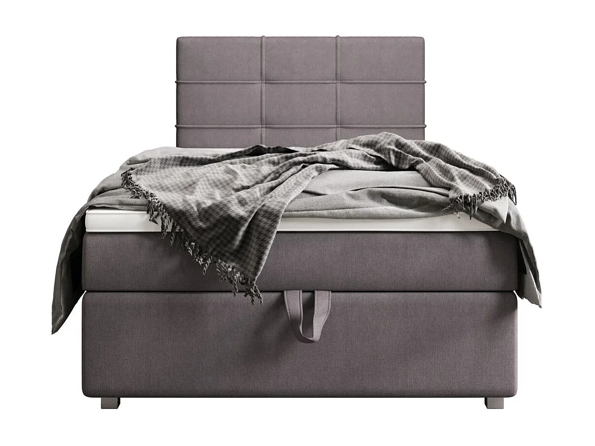 BEDANTE Lit boxspring FADO 1 80x200 Cosmic 160 Gris clair Lit Coffre Lit simple Lit d’hôtel