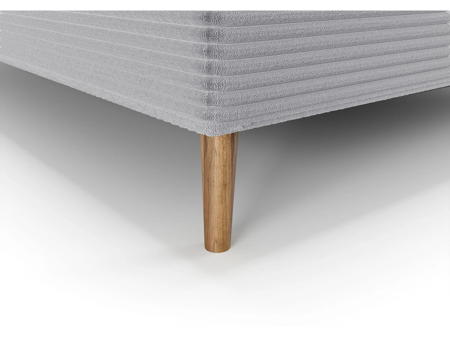 BEDANTE Boxspringbett NARA 140x200 POSO 110 Hellgrau Bett Bettkasten Ehebett Hotelbett Topper Matratze Schlafzimmer Stauraum