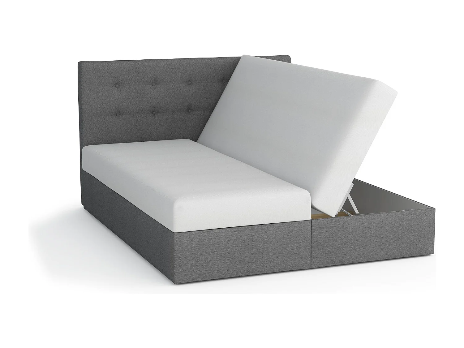 BEDANTE Boxspringbett DUO 1 140x200 Cosmic 100 Bett Bettkasten Ehebett Hotelbett Topper Matratze Schlafzimmer Stauraum