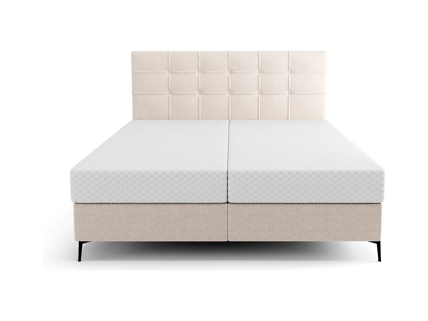 BEDANTE Lit boxspring INAO 160x200 ARAGON 03 Lit Coffre Lit double Lit d’hôtel Surmatelas Matelas Chambre à coucher Rangement