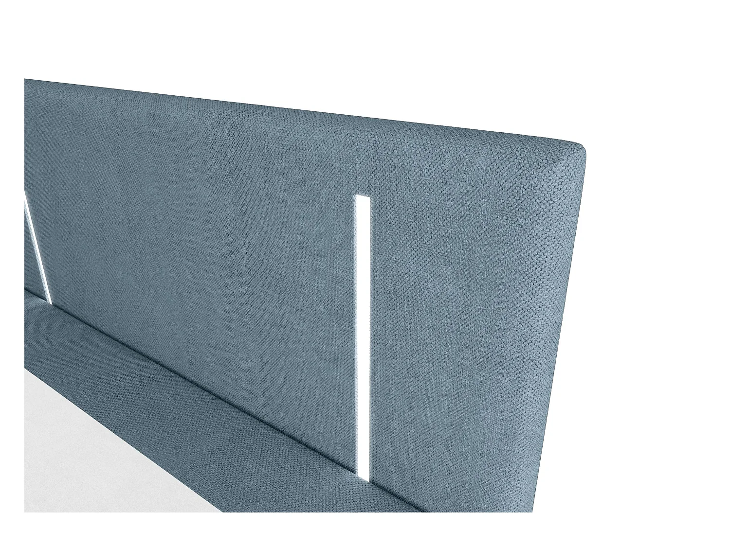 BEDANTE lit boxspring ONO 140x200 CURIO 74 bleu lit coffre de lit lit double lit d'hôtel surmatelas matelas chambre à coucher rangement