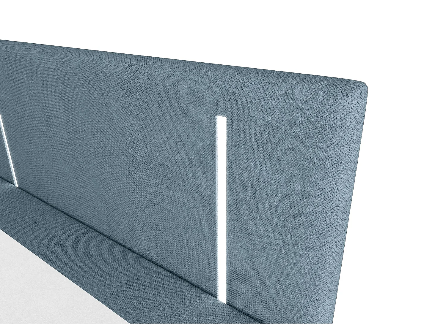 BEDANTE lit boxspring ONO 140x200 CURIO 74 bleu lit coffre de lit lit double lit d'hôtel surmatelas matelas chambre à coucher rangement