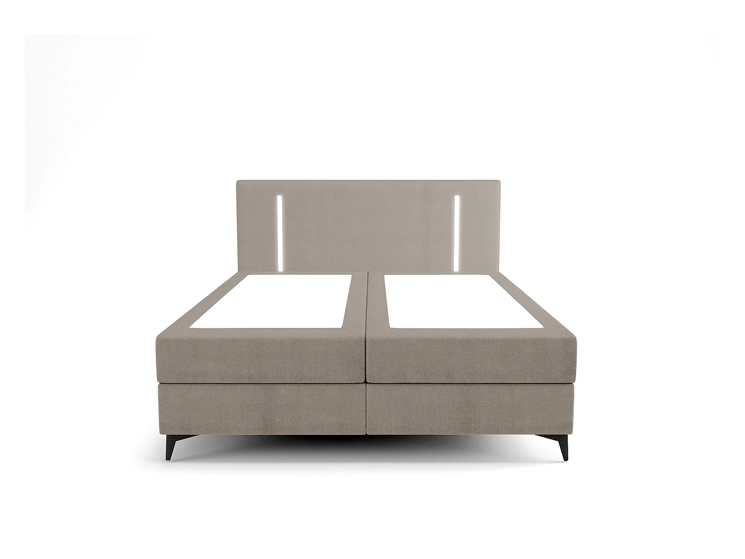 BEDANTE lit boxspring ONO 160x200 CURIO 11 marron lit coffre de lit lit double lit d'hôtel surmatelas matelas chambre à coucher rangement