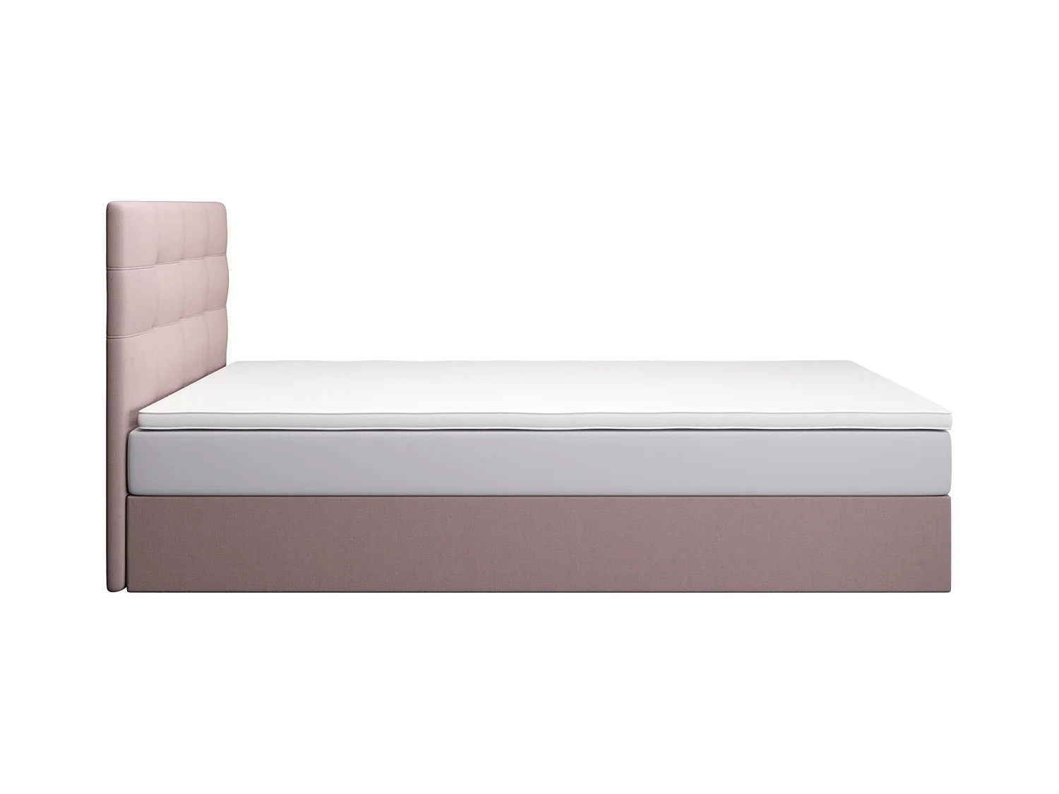 BEDANTE lit boxspring DUO 1 80x200 Cosmic 14 rose lit avec coffre lit double lit d’hôtel surmatelas matelas chambre espace de rangement