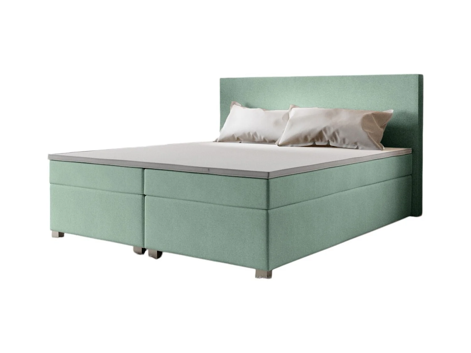 BEDANTE lit boxspring SIMPLE 180x200 COSMIC 16 vert lit coffre de lit lit double lit d'hôtel surmatelas matelas chambre à coucher rangement
