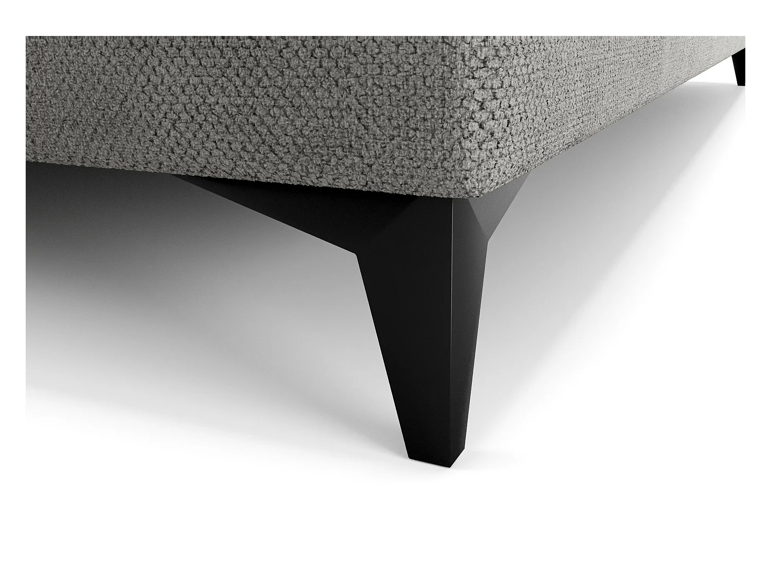 BEDANTE lit boxspring ONO 180x200 CURIO 93 gris lit coffre de lit lit double lit d'hôtel surmatelas matelas chambre à coucher rangement