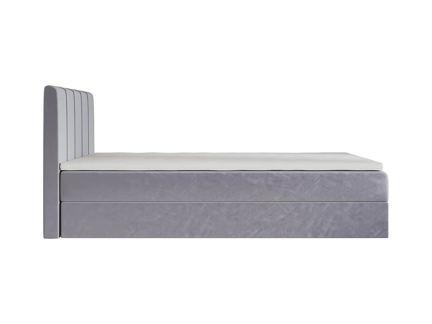 BEDANTE lit boxspring BAHAMA 80x200 Monolith 70 bleu clair lit avec coffre lit simple lit d’hôtel surmatelas matelas chambre espace de rangement