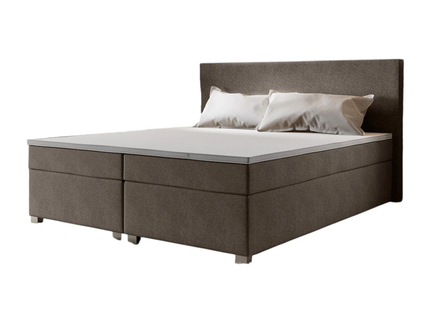 BEDANTE Boxspringbett SIMPLE 180x200 COSMIC 03 Braun Bett Bettkasten Ehebett Hotelbett Topper Matratze Schlafzimmer Stauraum