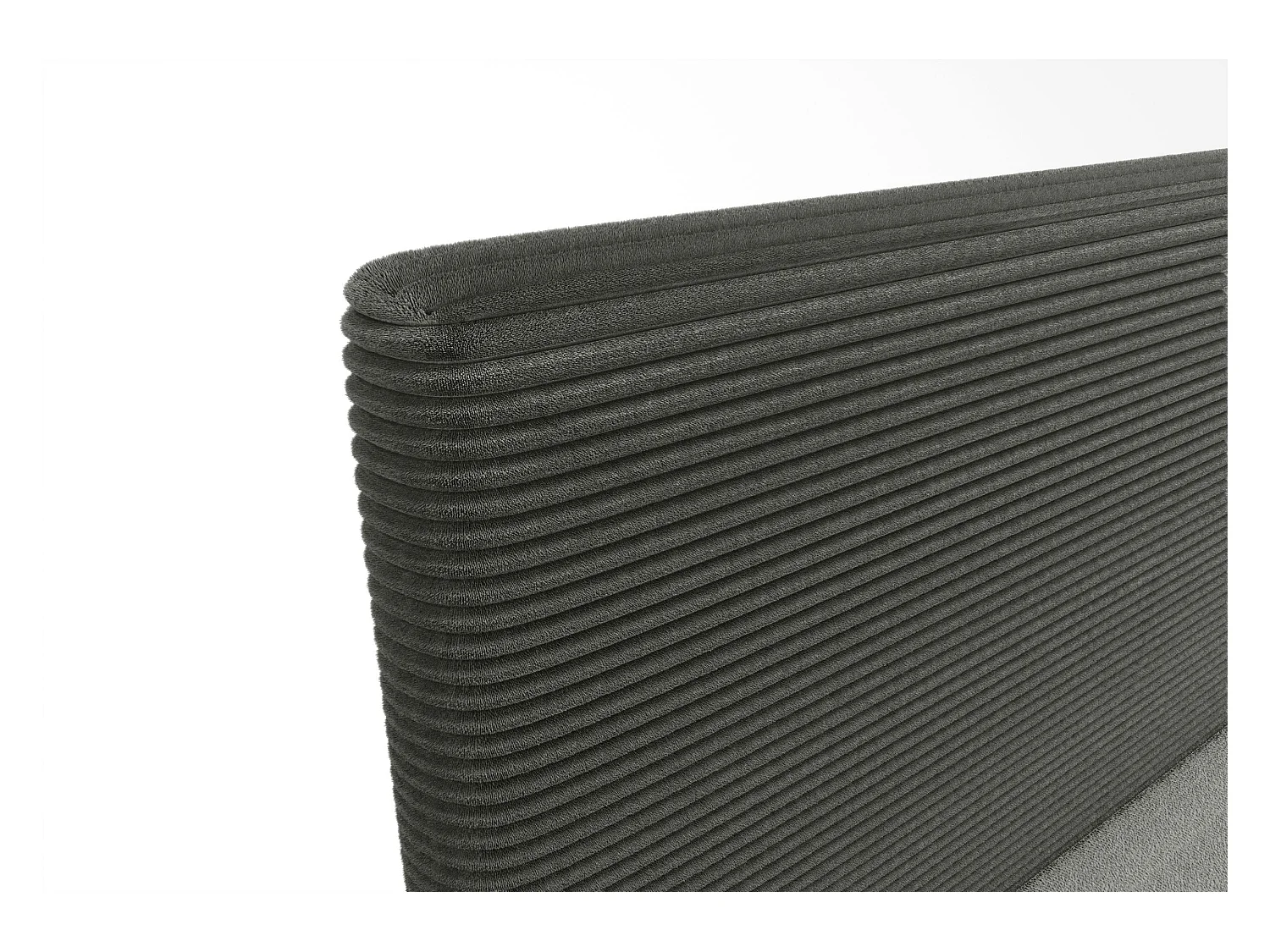 BEDANTE lit boxspring NARA 160x200 POSO 115 gris foncé lit coffre de lit lit double lit d'hôtel surmatelas matelas chambre à coucher rangement