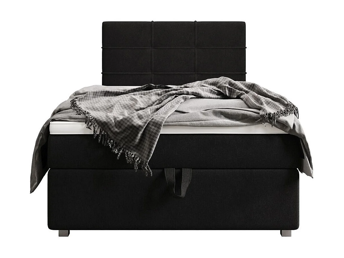 BEDANTE Lit boxspring FADO 1 80x200 Cosmic 100 Noir Lit Coffre Lit simple Lit d’hôtel