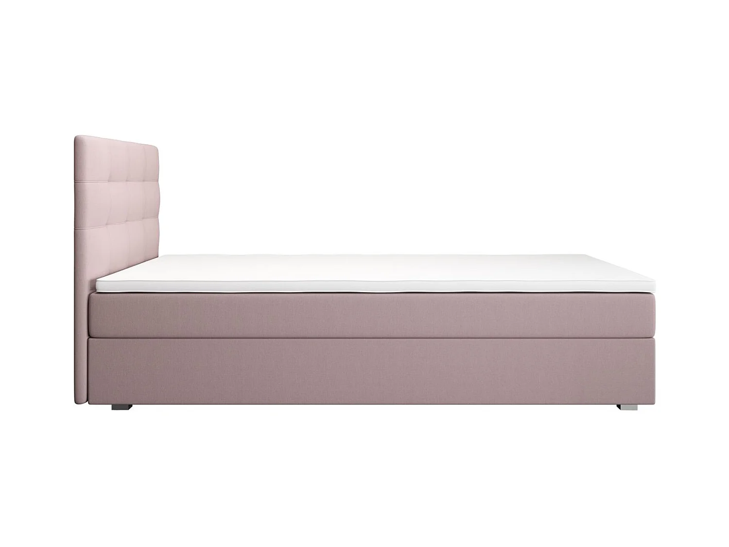 BEDANTE Lit boxspring FADO 2 80x200 Cosmic 14 Rose Lit Coffre Lit simple Lit d’hôtel