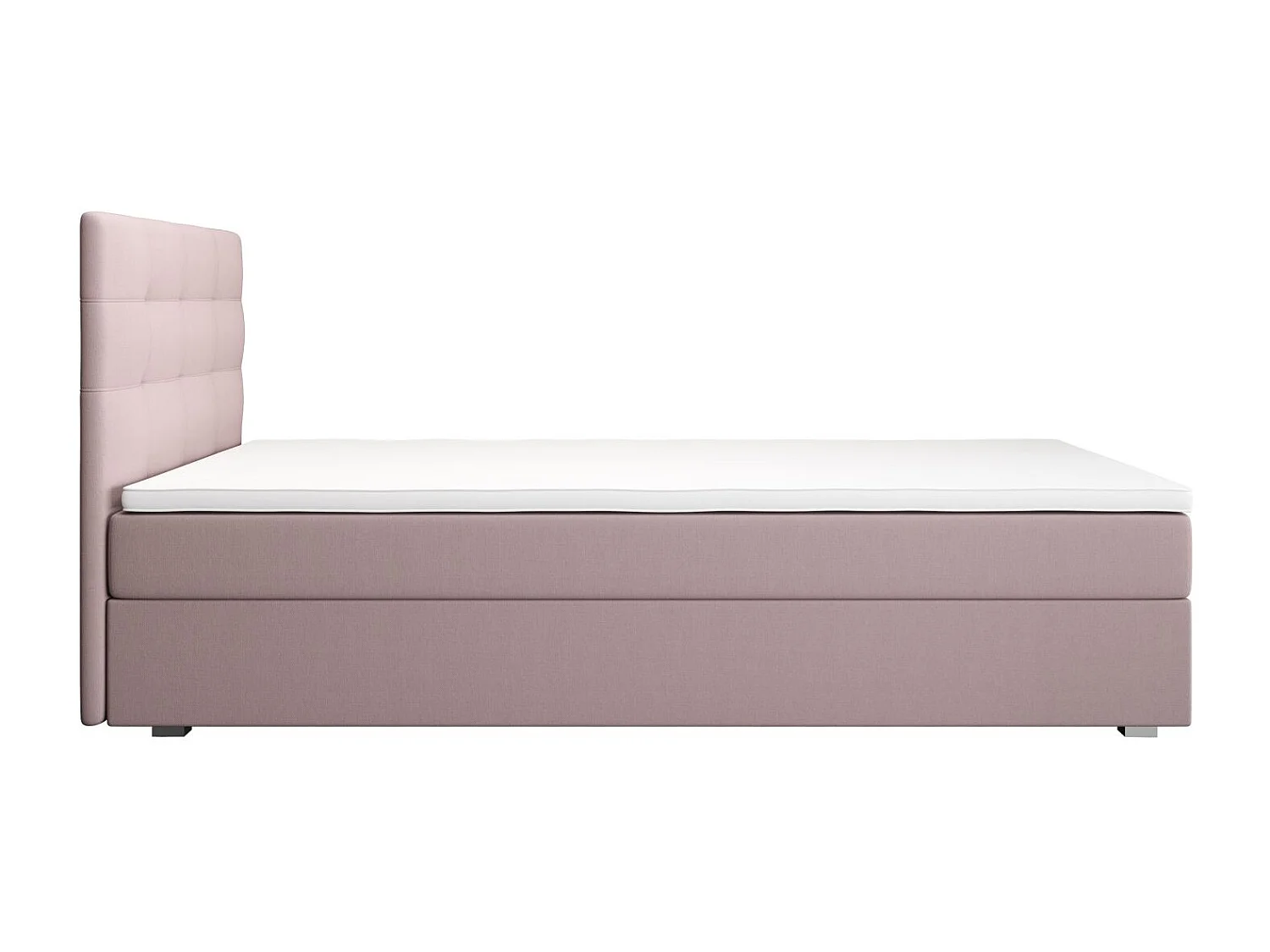 BEDANTE Lit boxspring FADO 2 80x200 Cosmic 14 Rose Lit Coffre Lit simple Lit d’hôtel