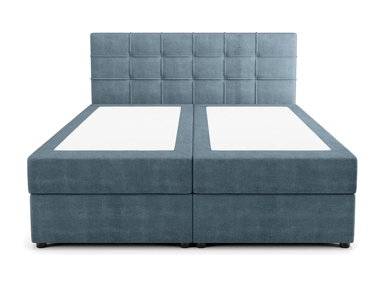 BEDANTE Boxspringbett KIDA 200x200 Curio 74 Blau Bett Bettkasten Ehebett Hotelbett Schlafzimmer Topper Matratze Stauraum