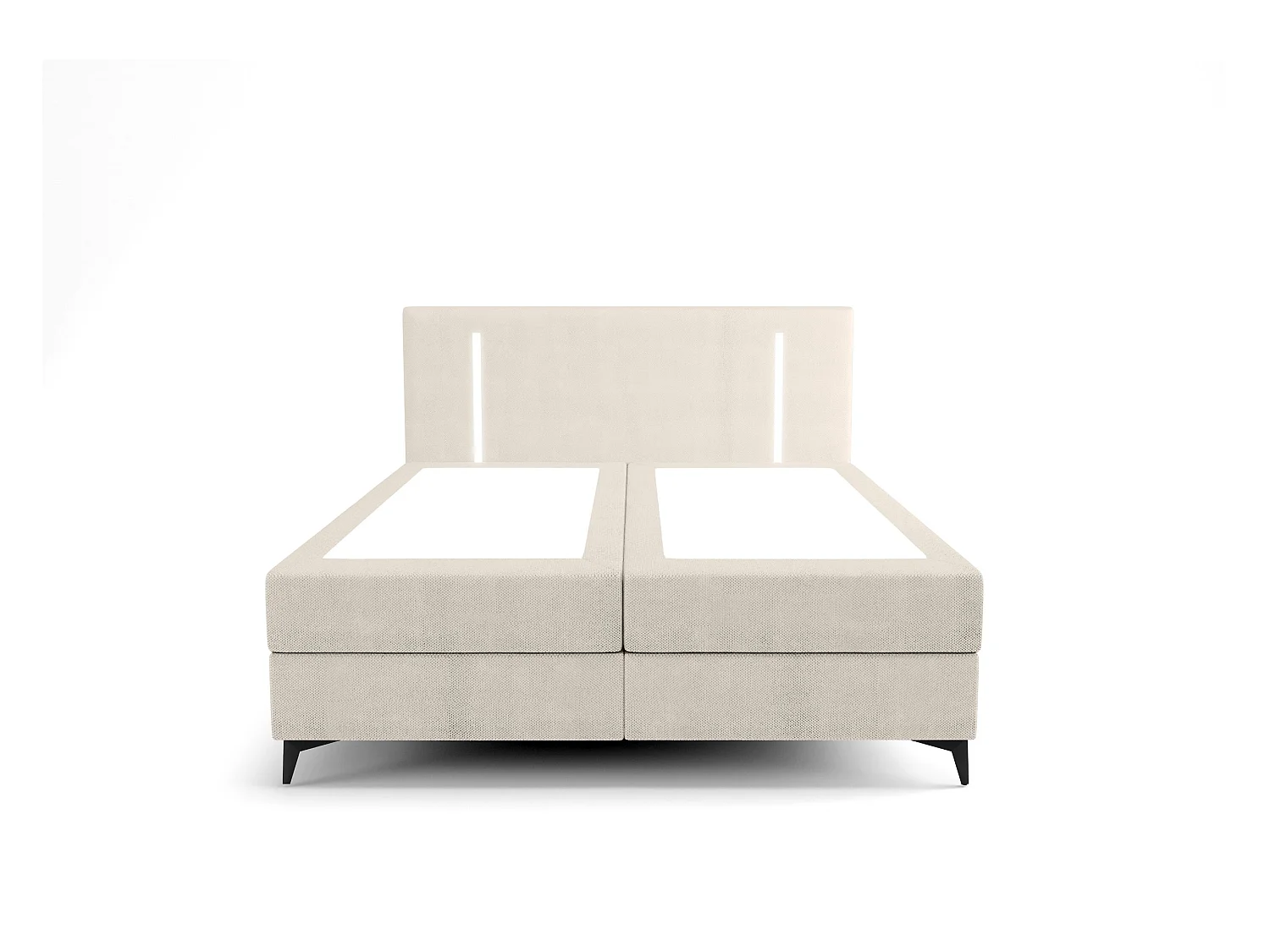 BEDANTE lit boxspring ONO 160x200 CURIO 09 écru lit coffre de lit lit double lit d'hôtel surmatelas matelas chambre à coucher rangement