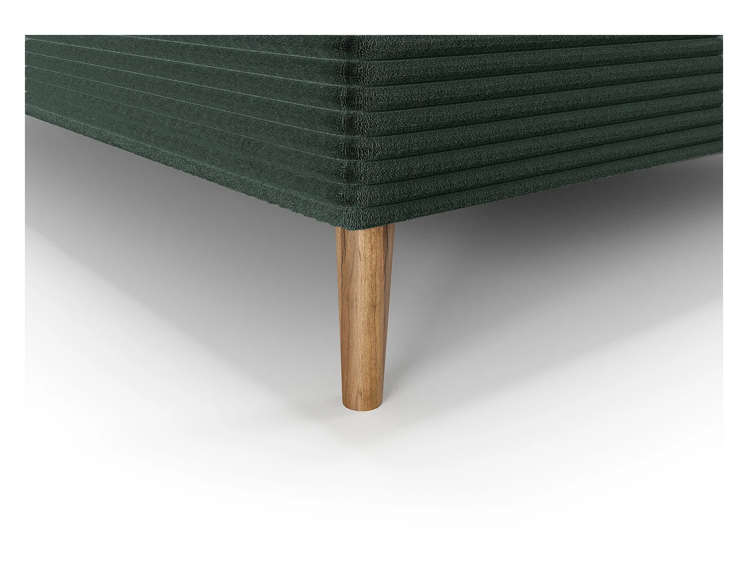 BEDANTE lit boxspring NARA 160x200 POSO 014 vert foncé lit coffre de lit lit double lit d'hôtel surmatelas matelas chambre à coucher rangement