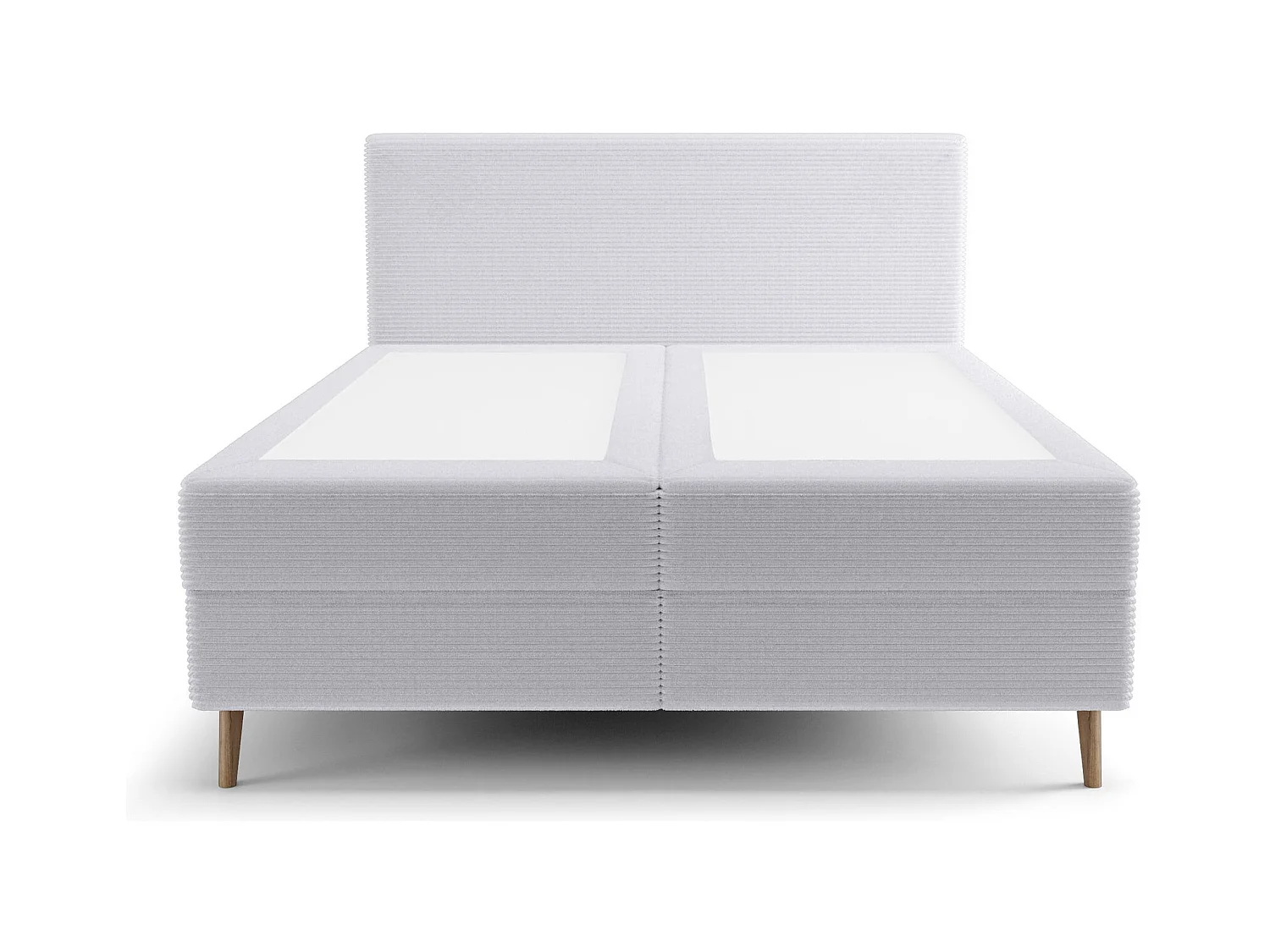 BEDANTE lit boxspring NARA 160x200 POSO 110 gris clair lit coffre de lit lit double lit d'hôtel surmatelas matelas chambre à coucher rangement