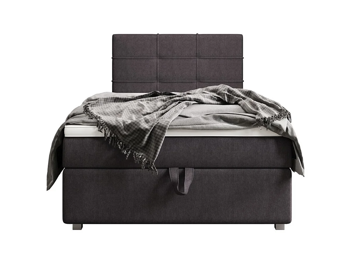 BEDANTE Lit boxspring FADO 1 80x200 Cosmic 97 Gris Lit Coffre Lit simple Lit d’hôtel