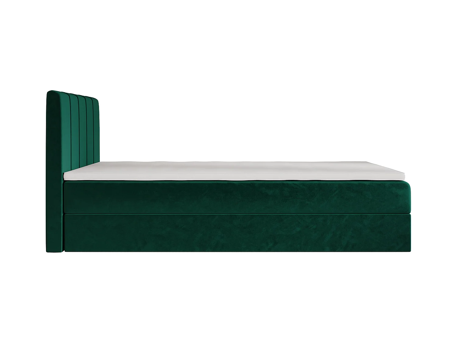 BEDANTE lit boxspring BAHAMA 80x200 Monolith 37 vert lit avec coffre lit simple lit d’hôtel surmatelas matelas chambre espace de rangement