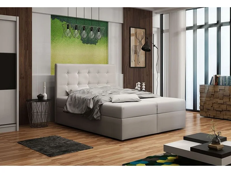 BEDANTE Boxspringbett DUO 1 140x200 Cosmic 10 Bett Bettkasten Ehebett Hotelbett Topper Matratze Schlafzimmer Stauraum