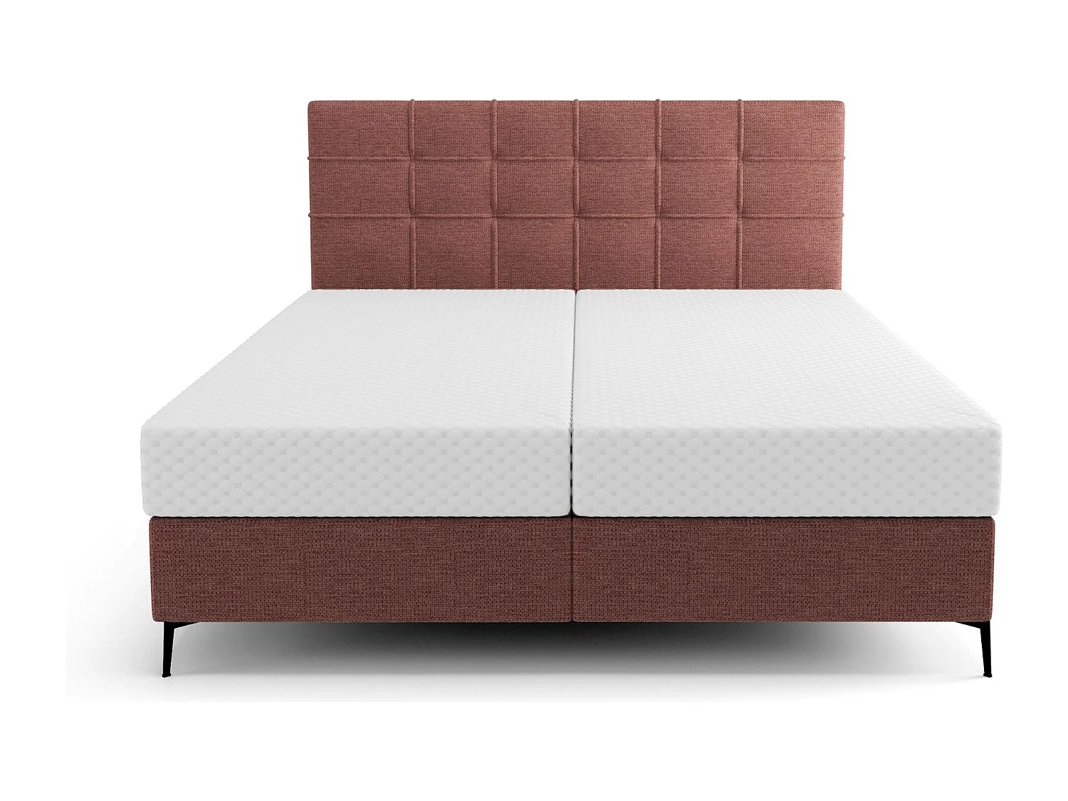 BEDANTE Boxspringbett INAO 180x200 ARAGON 59 Rot Bett Bettkasten Ehebett Hotelbett Topper Matratze Schlafzimmer Stauraum