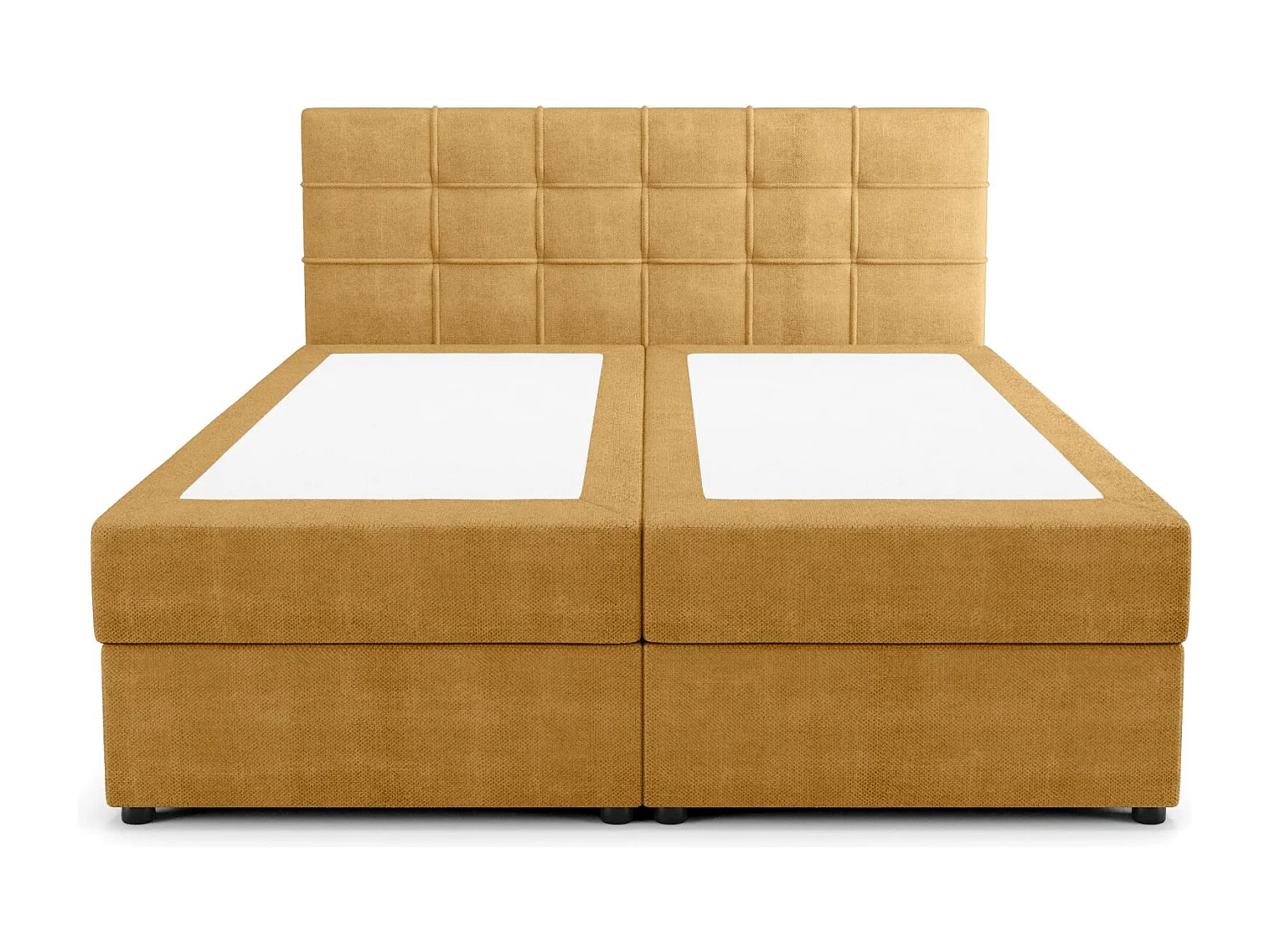 BEDANTE Lit boxspring KIDA 180x200 Curio 48 Orange Lit Litkasten Lit double Lit d'hôtel Chambre à coucher Espace de rangement