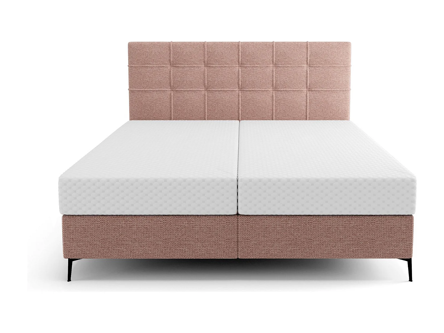 BEDANTE Boxspringbett INAO 160x200 ARAGON 62 Rosa Bett Bettkasten Ehebett Hotelbett Topper Matratze Schlafzimmer Stauraum