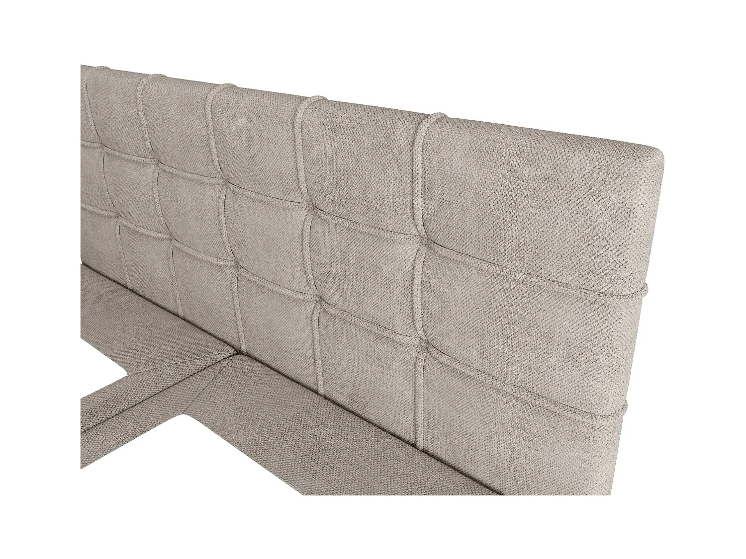 BEDANTE Lit boxspring KIDA 180x200 Curio 11 Beige Lit Litkasten Lit double Lit d'hôtel Chambre à coucher Espace de rangement