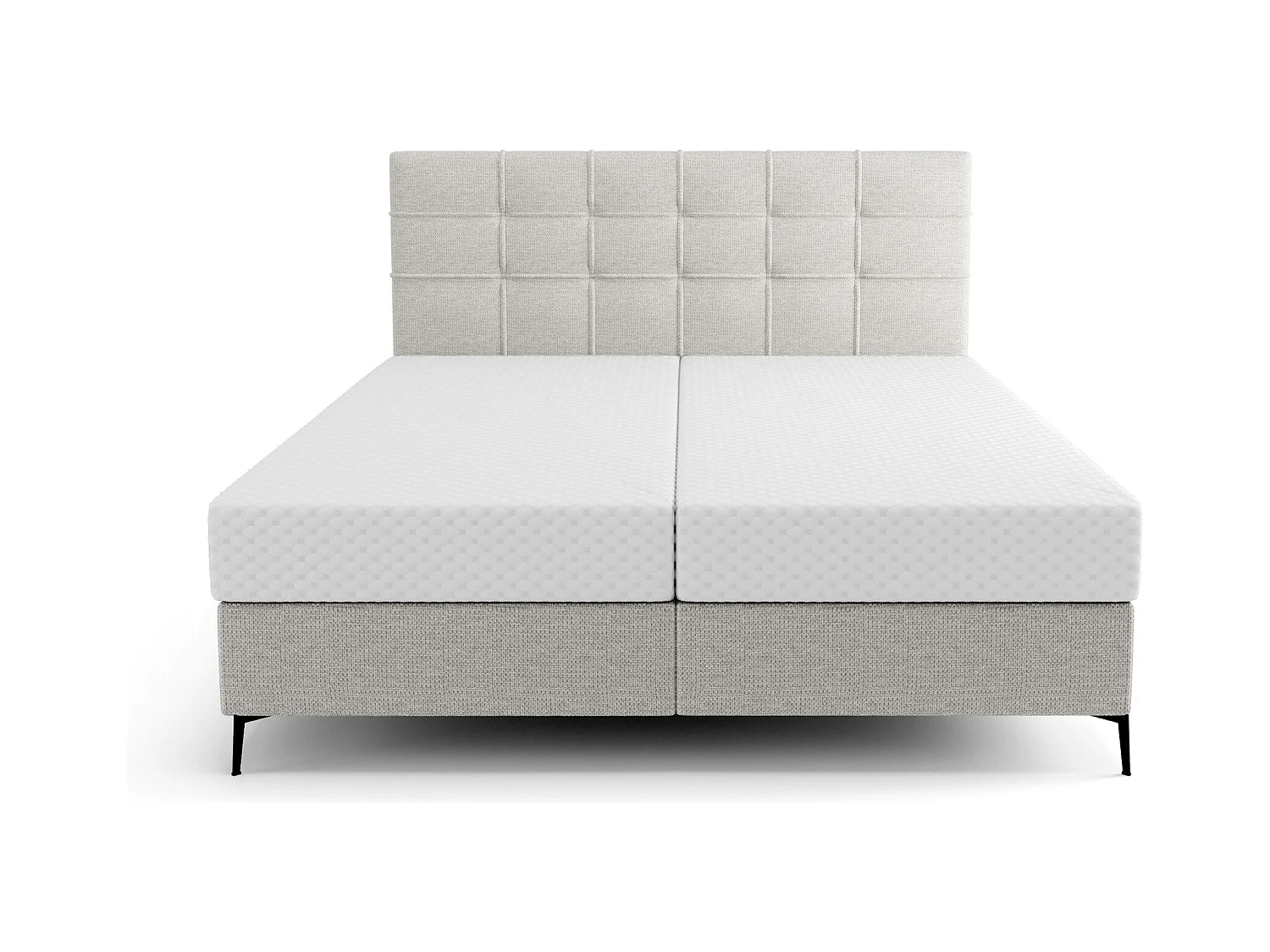 BEDANTE Lit boxspring INAO 160x200 ARAGON 80 Lit Coffre Lit double Lit d’hôtel Surmatelas Matelas Chambre à coucher Rangement
