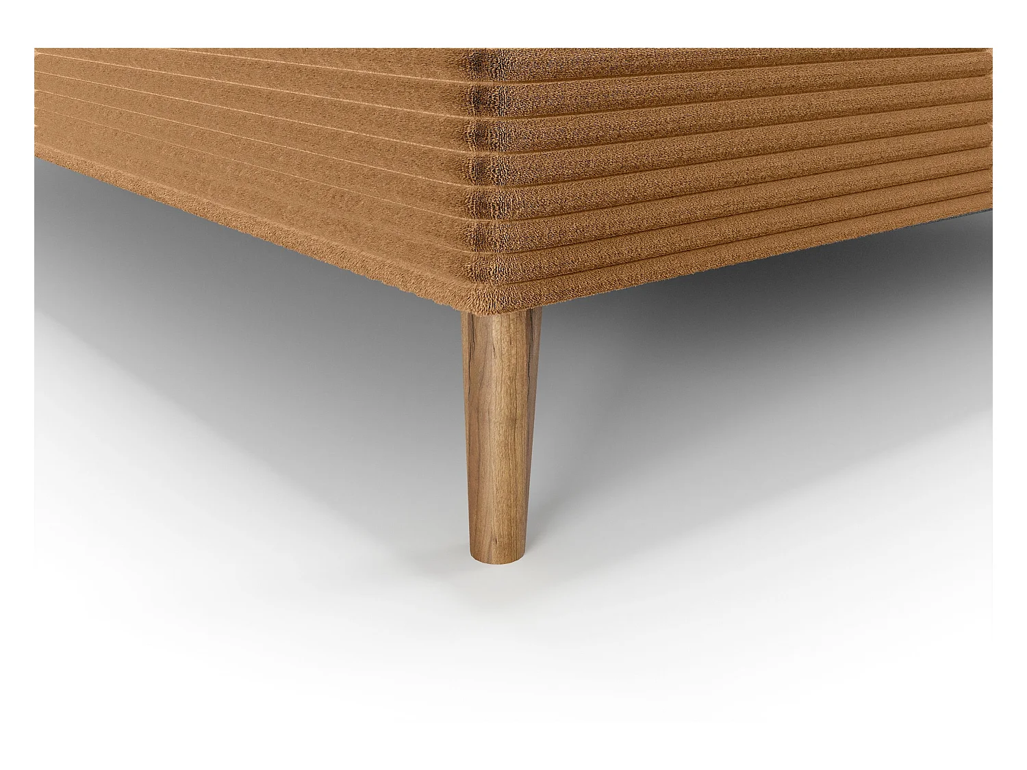 BEDANTE lit boxspring NARA 140x200 POSO 01 orange lit coffre de lit lit double lit d'hôtel surmatelas matelas chambre à coucher rangement