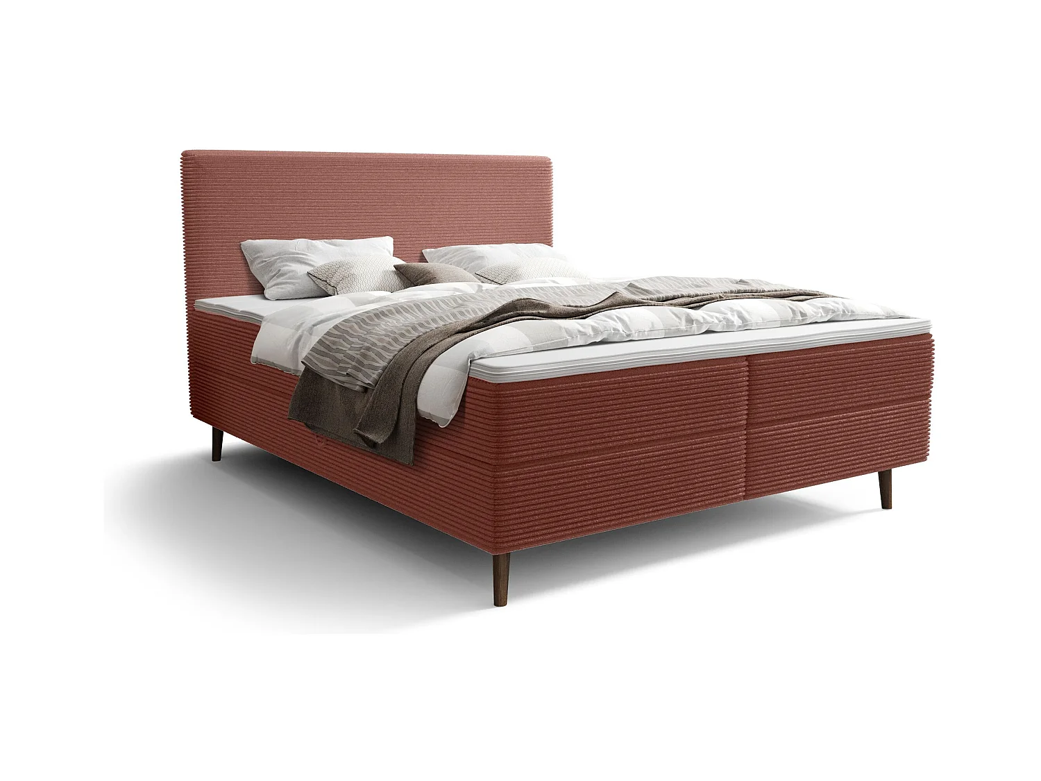 BEDANTE lit boxspring NARA 180x200 POSO 029 rose lit coffre de lit lit double lit d'hôtel surmatelas matelas chambre à coucher rangement