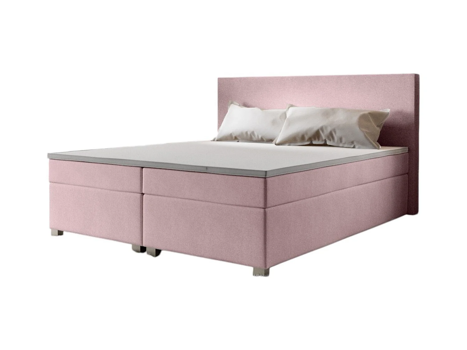 BEDANTE lit boxspring SIMPLE 160x200 COSMIC 14 rose lit coffre de lit lit double lit d'hôtel surmatelas matelas chambre à coucher rangement