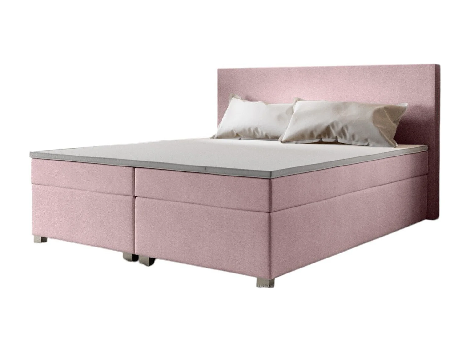 BEDANTE Boxspringbett SIMPLE 160x200 COSMIC 14 Rosa Bett Bettkasten Ehebett Hotelbett Topper Matratze Schlafzimmer Stauraum