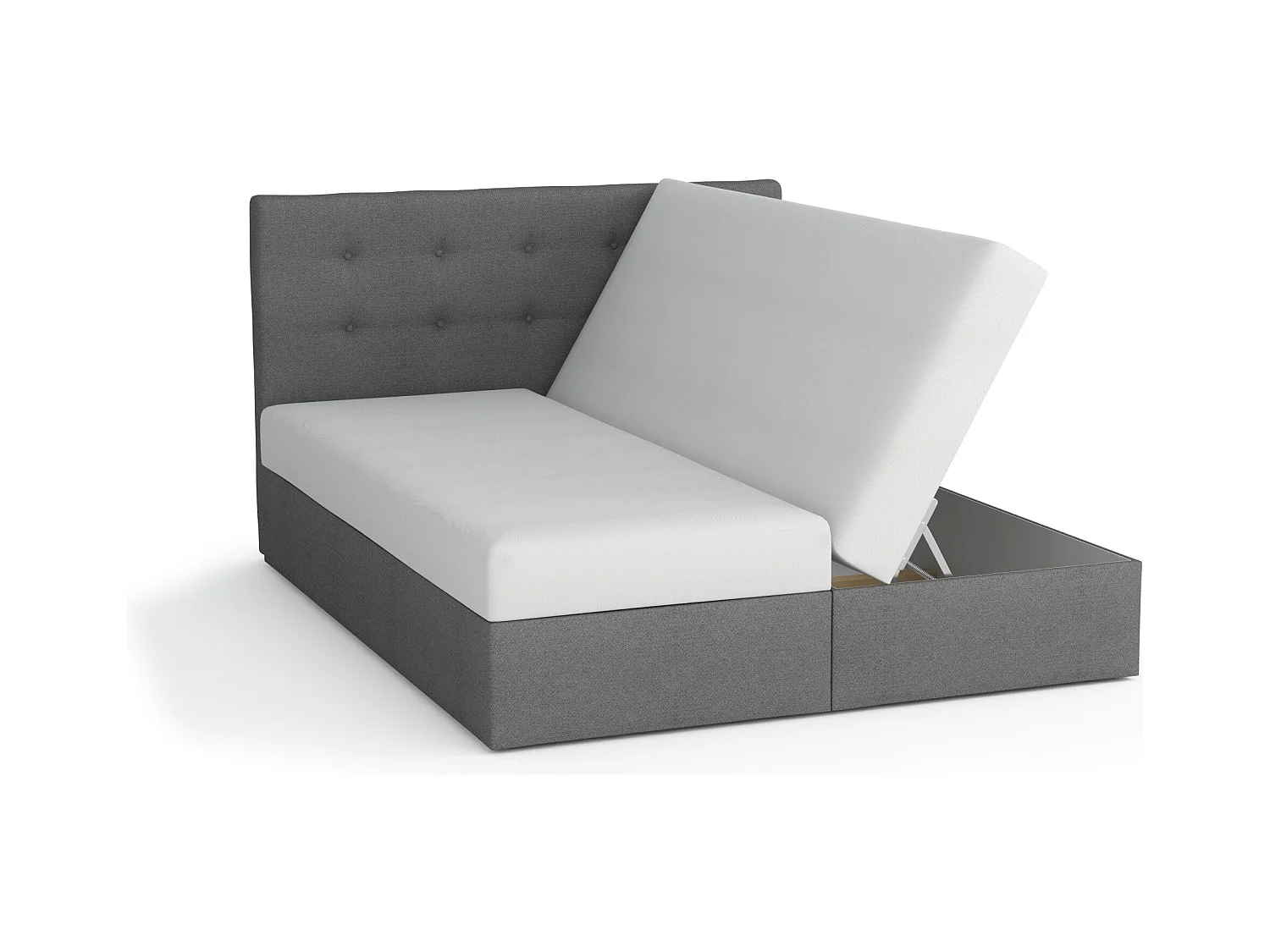 BEDANTE lit boxspring DUO 1 160x200 Cosmic 14 rose lit avec coffre lit double lit d’hôtel surmatelas matelas chambre espace de rangement