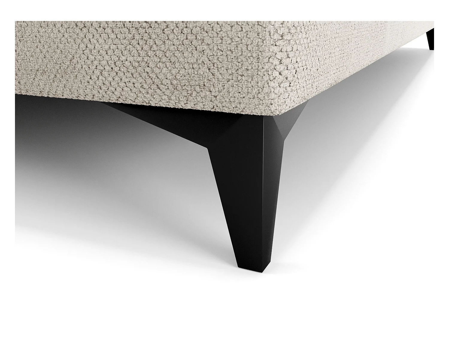 BEDANTE lit boxspring ONO 160x200 CURIO 02 beige lit coffre de lit lit double lit d'hôtel surmatelas matelas chambre à coucher rangement